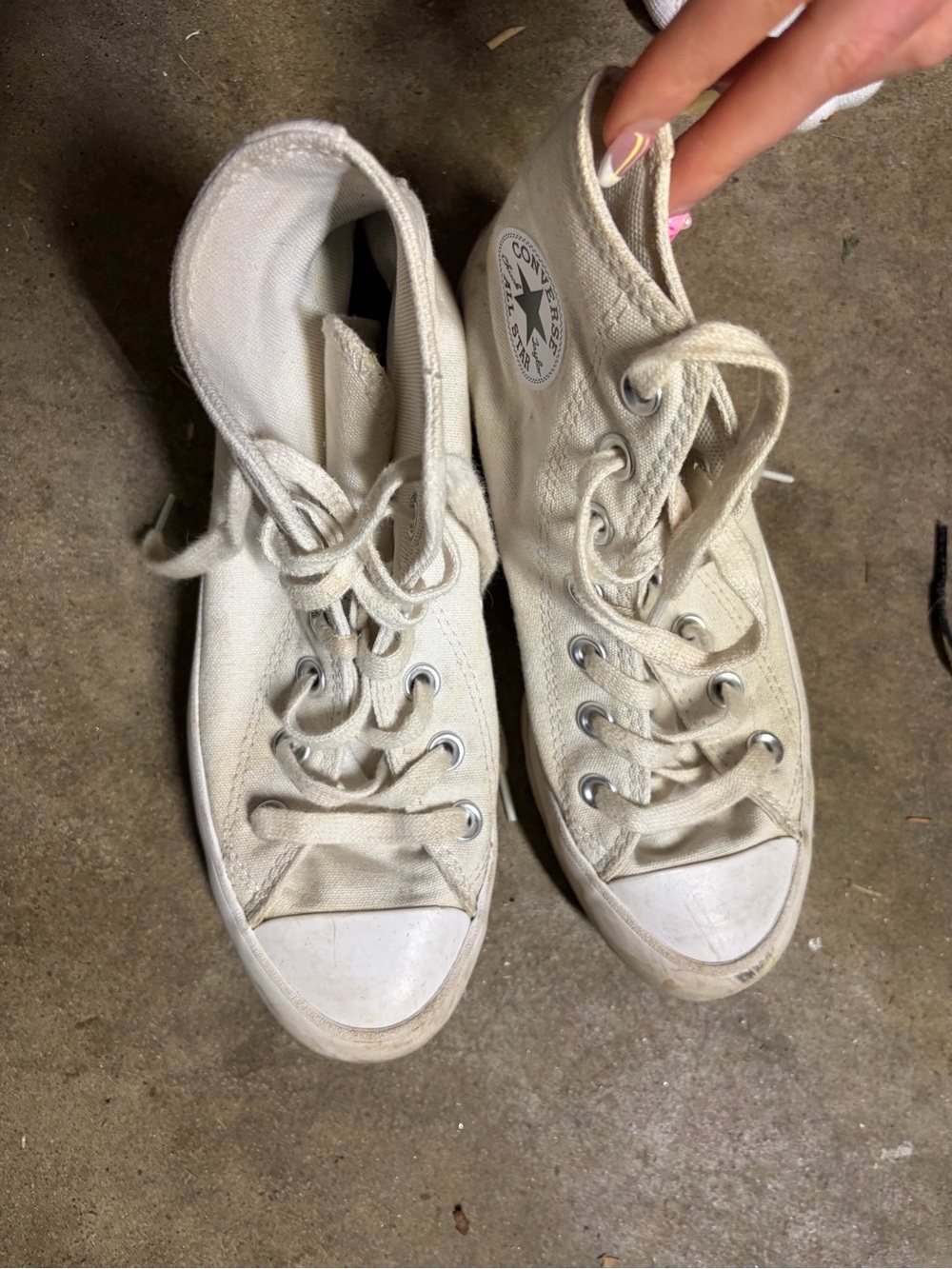 Converse High Top Sneakers - Off-White Canvas